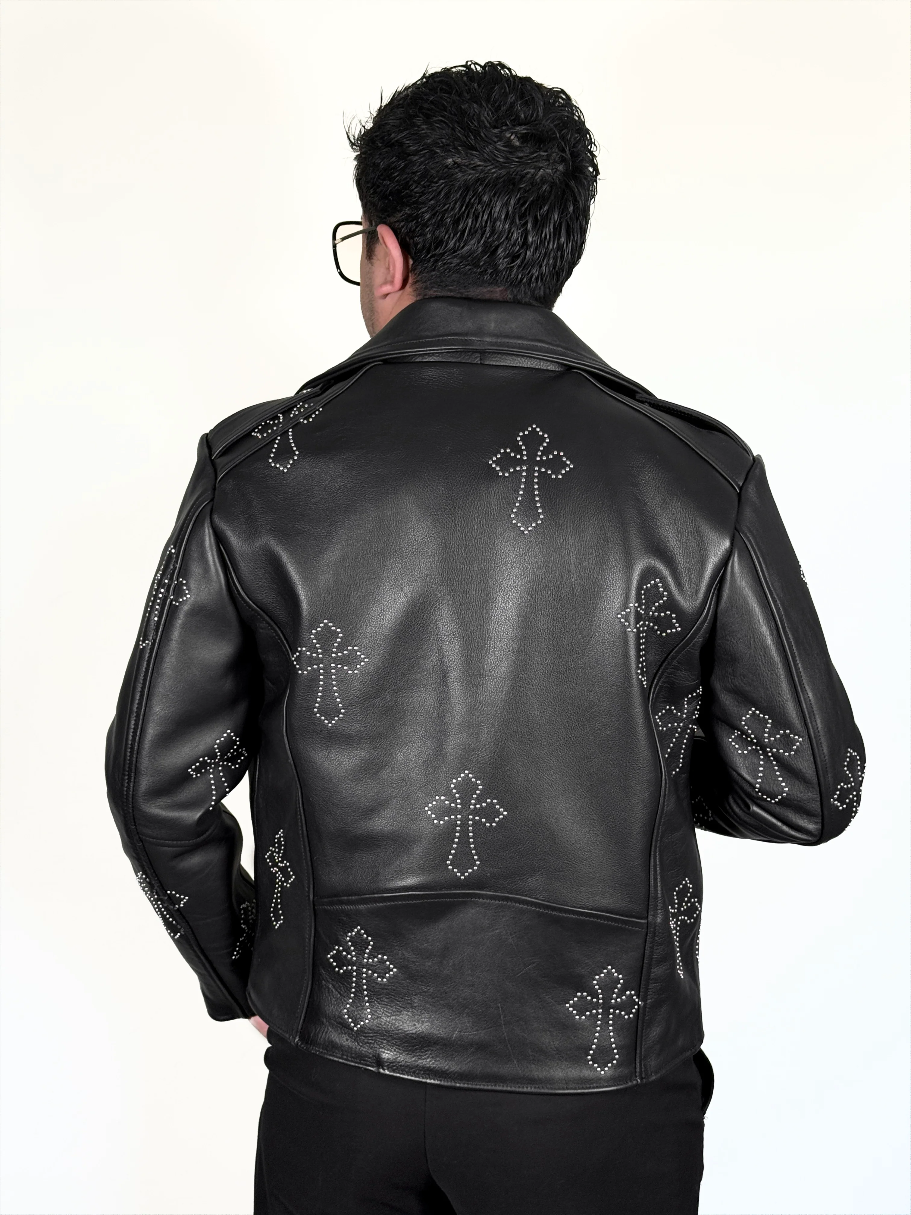 Biker no.1 black cross - Image 12