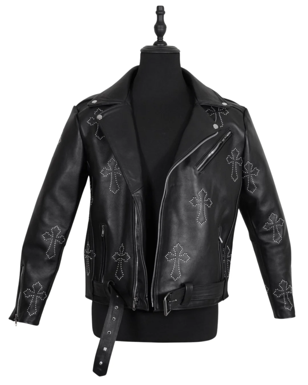Biker no.1 black cross - Image 2
