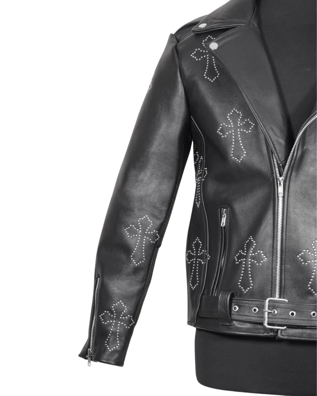 Biker no.1 black cross - Image 8