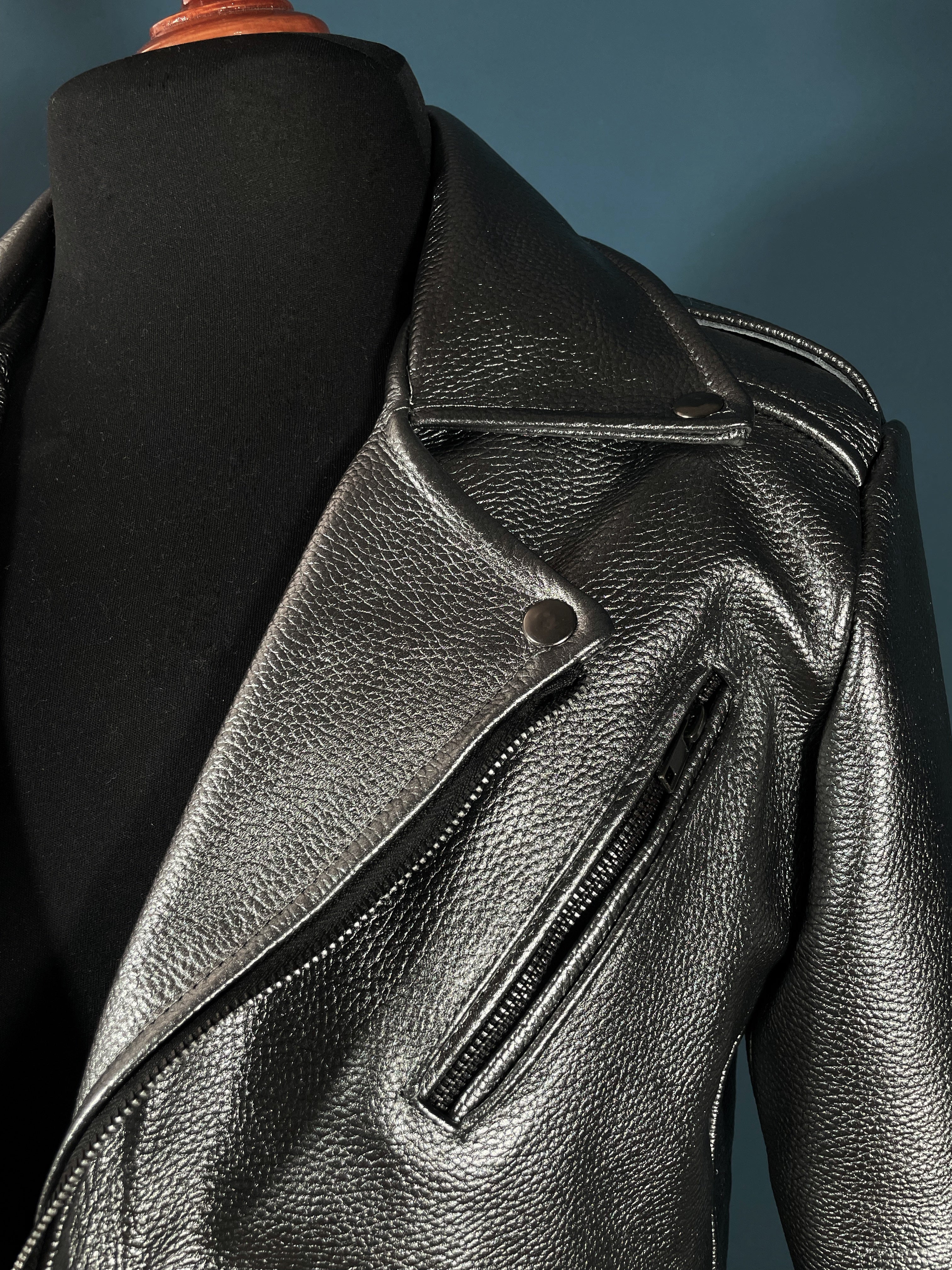 Biker no.1 antimonio full grain - Image 6