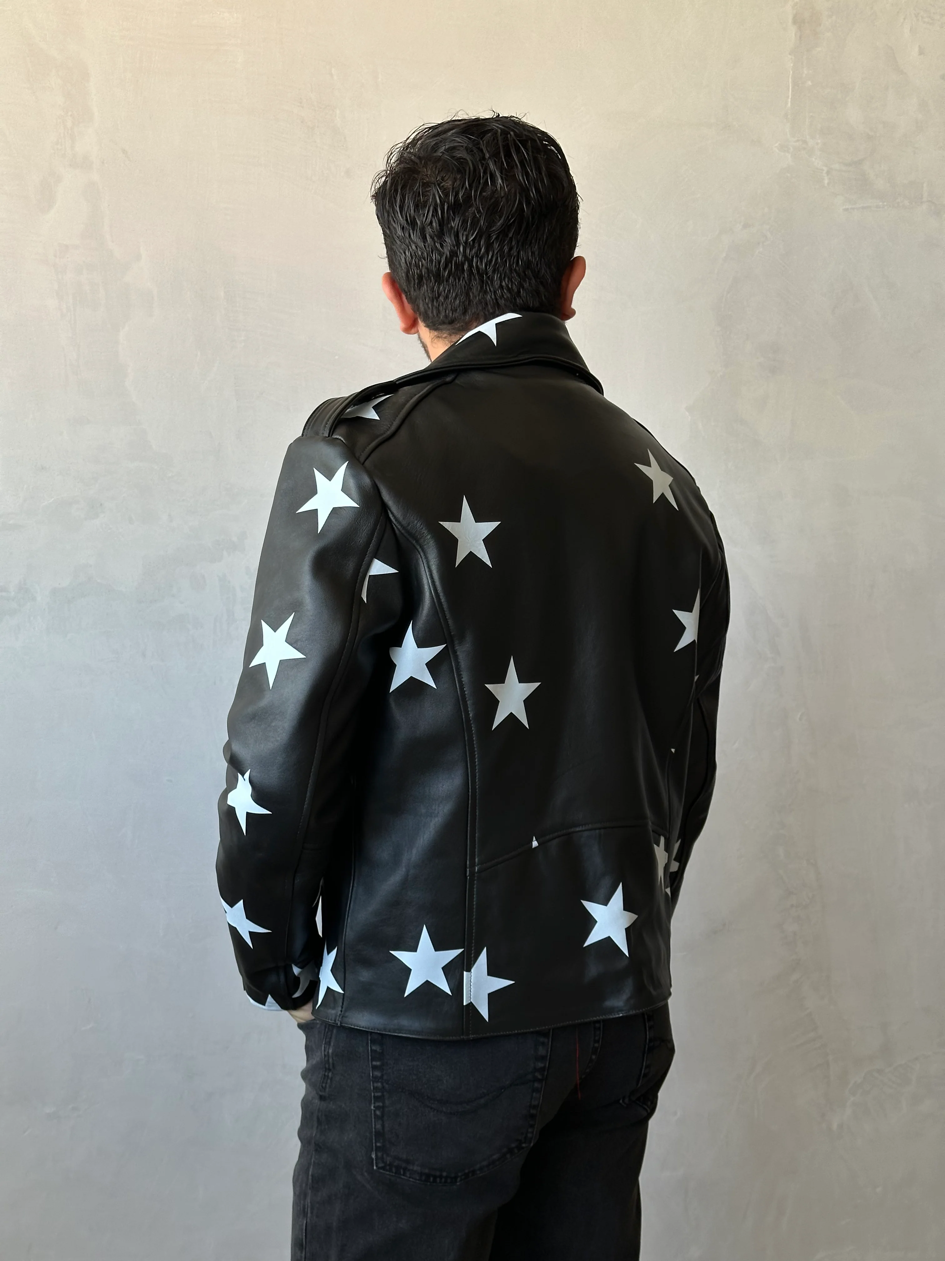Biker no.1 black stars - Image 6