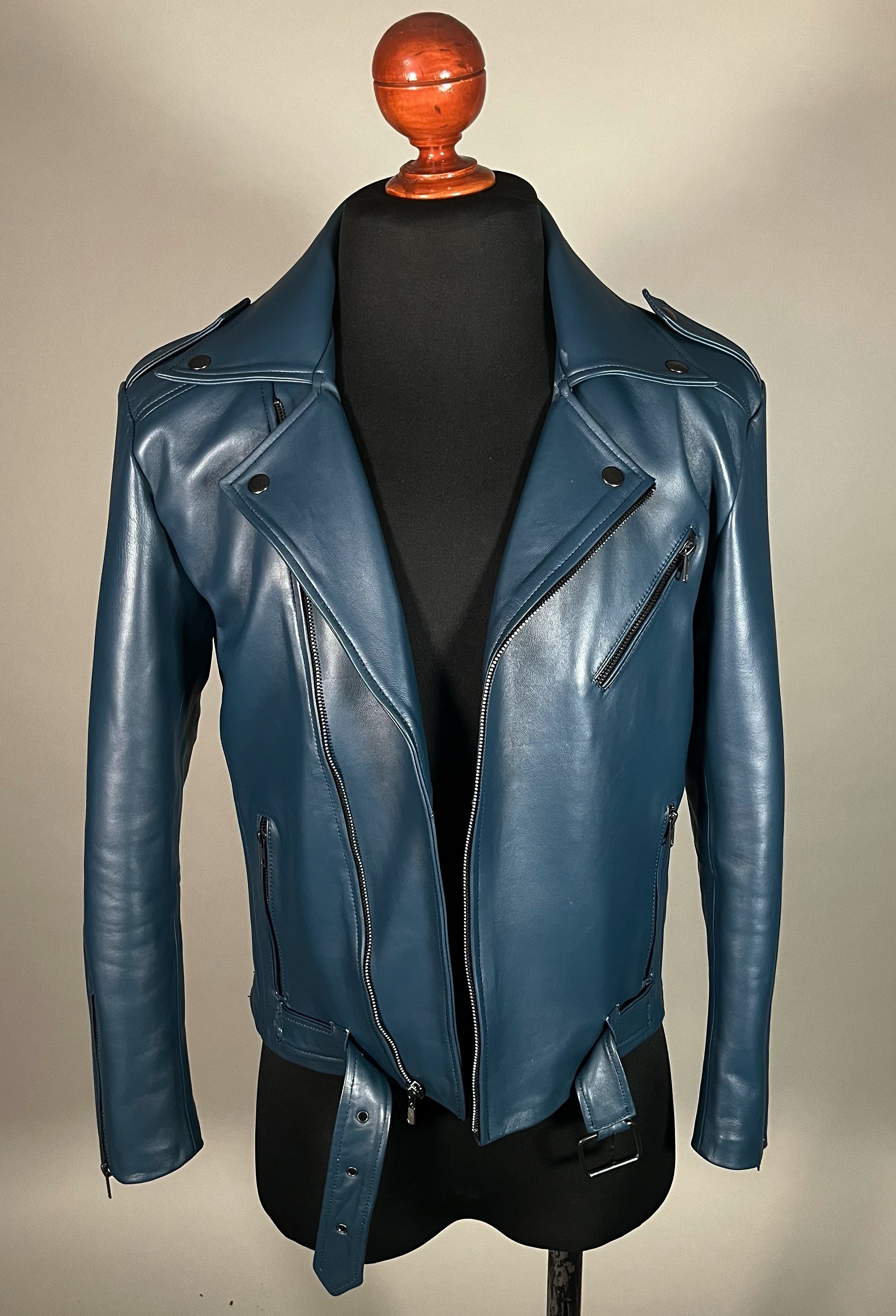 Biker no.1 blue indigo - Image 8