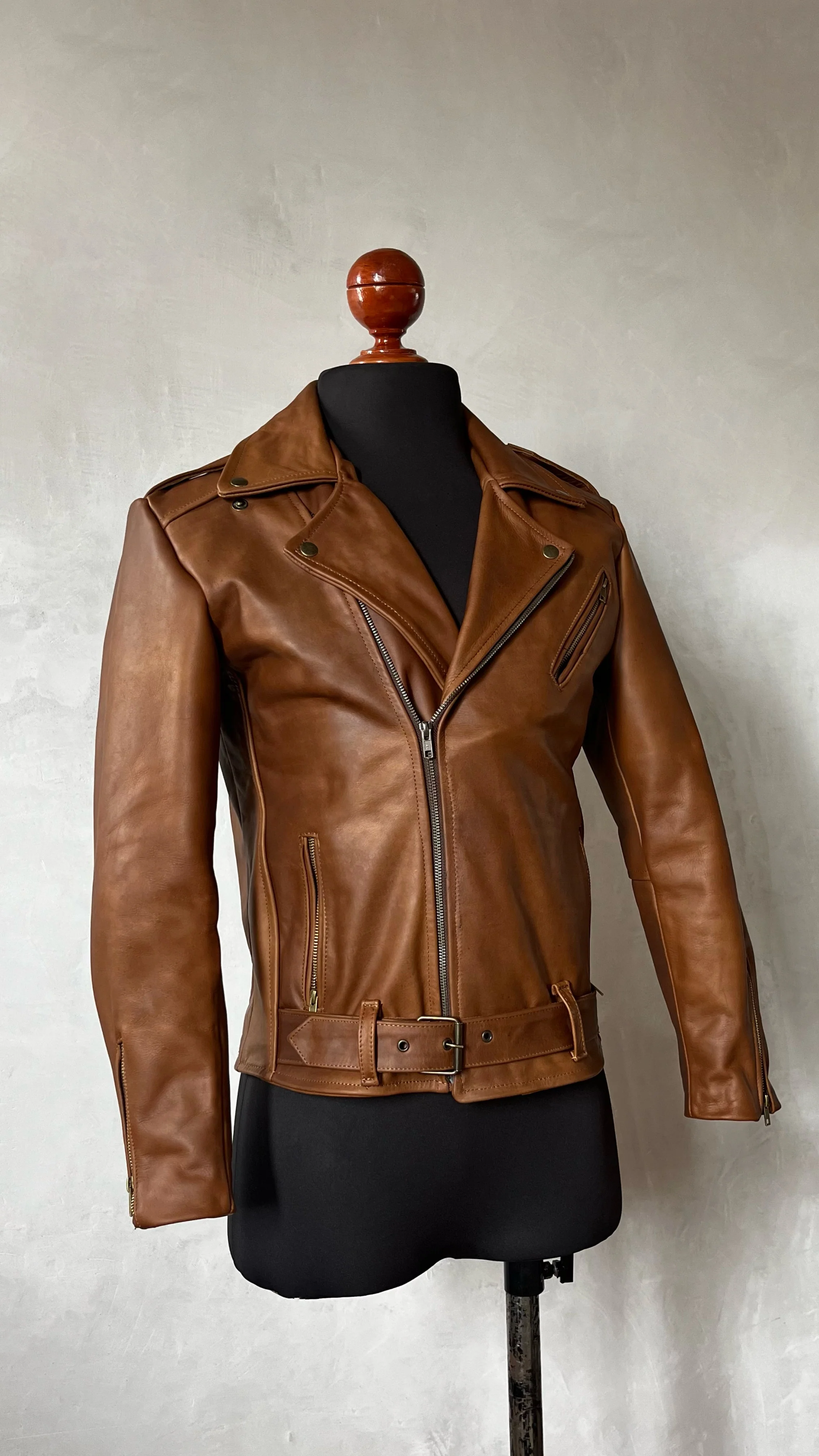 Biker no.1 cuero miel - Image 2