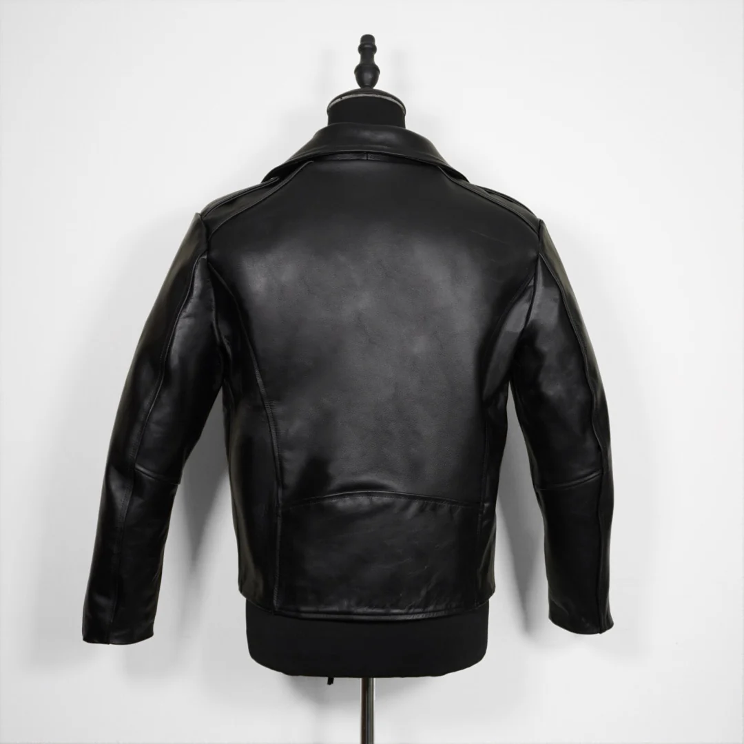 Biker no.1 cuero negro y bronce - Image 4