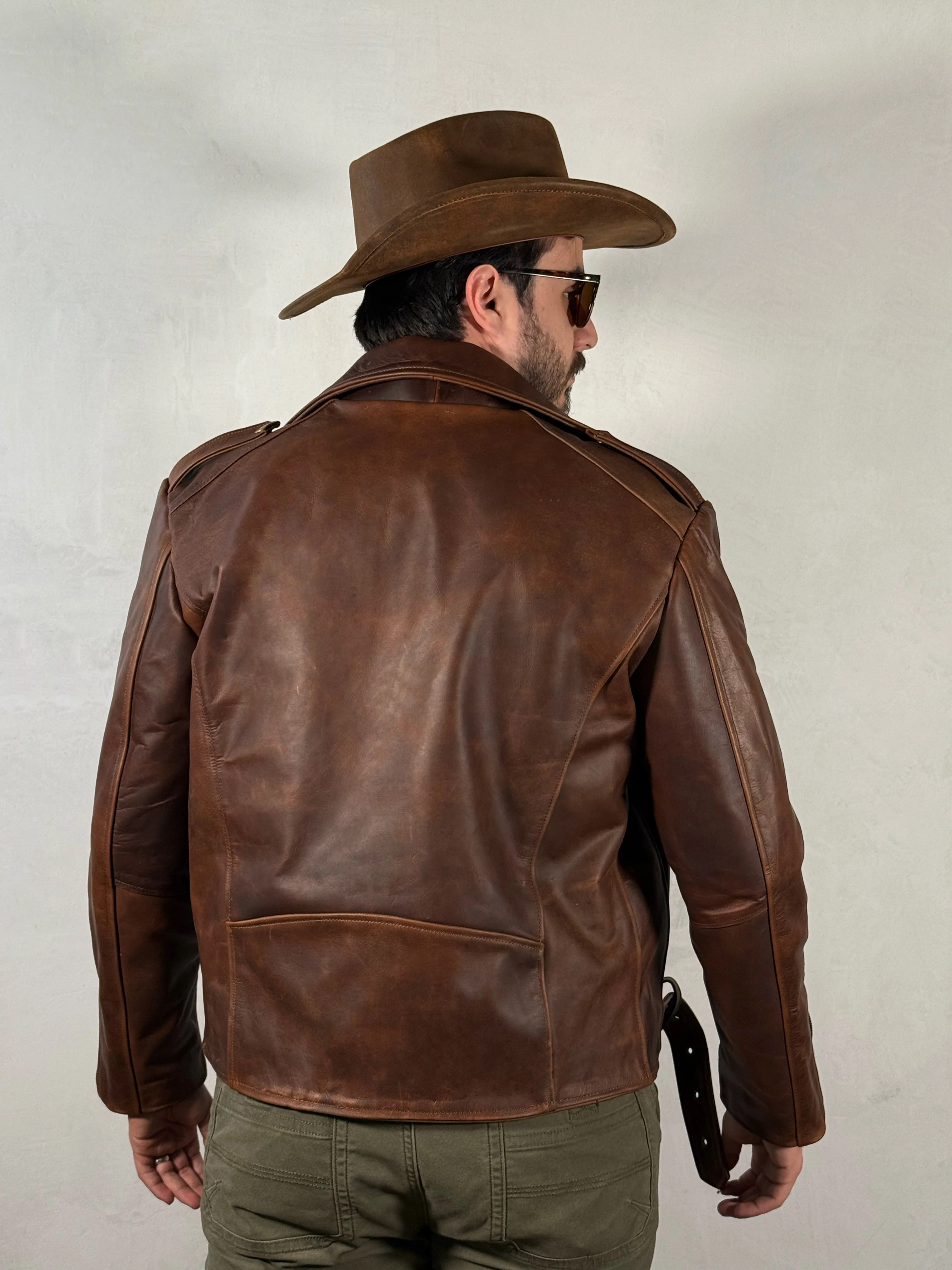 Biker no.1 cuero tabaco - Image 10