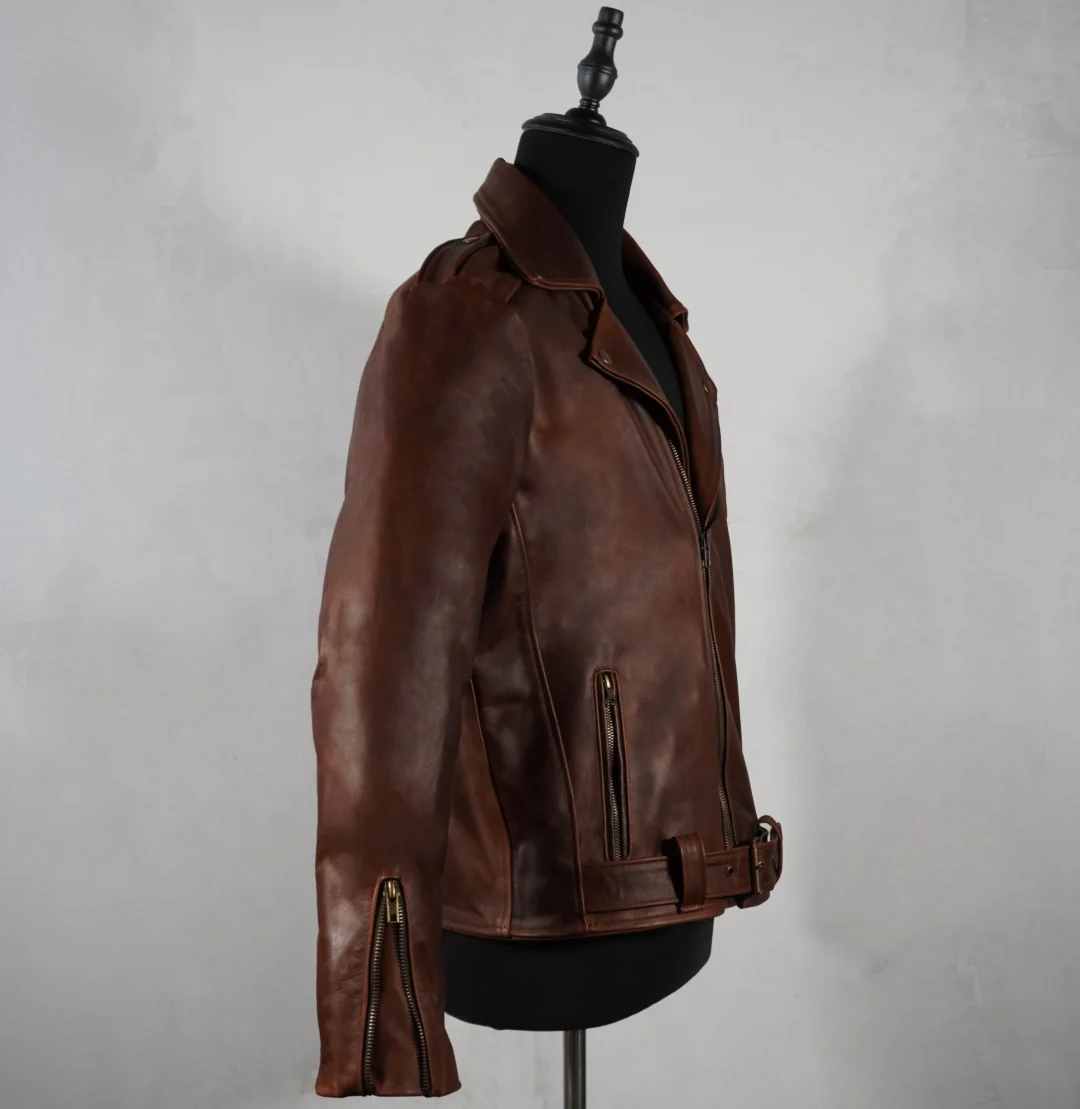 Biker no.1 cuero tabaco - Image 3