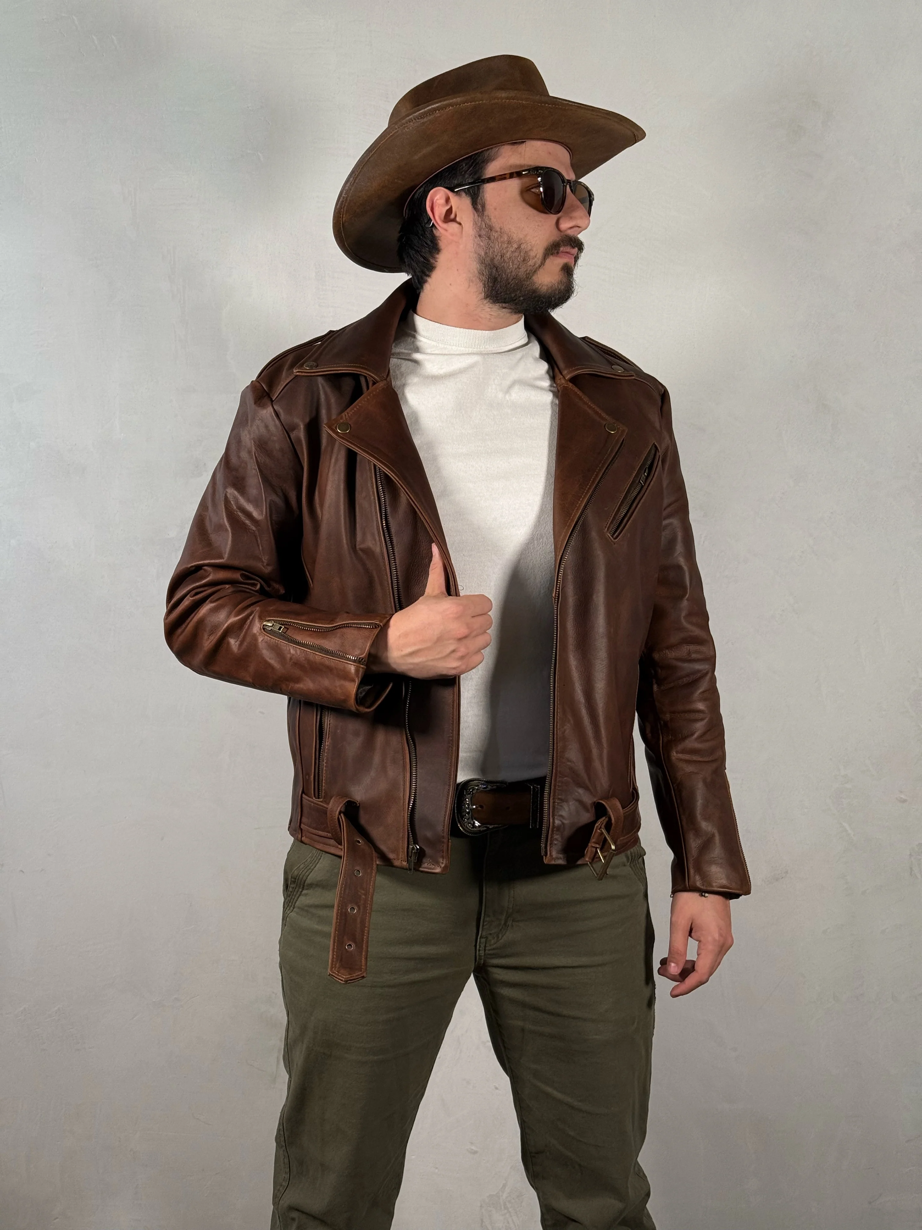 Biker no.1 cuero tabaco - Image 7