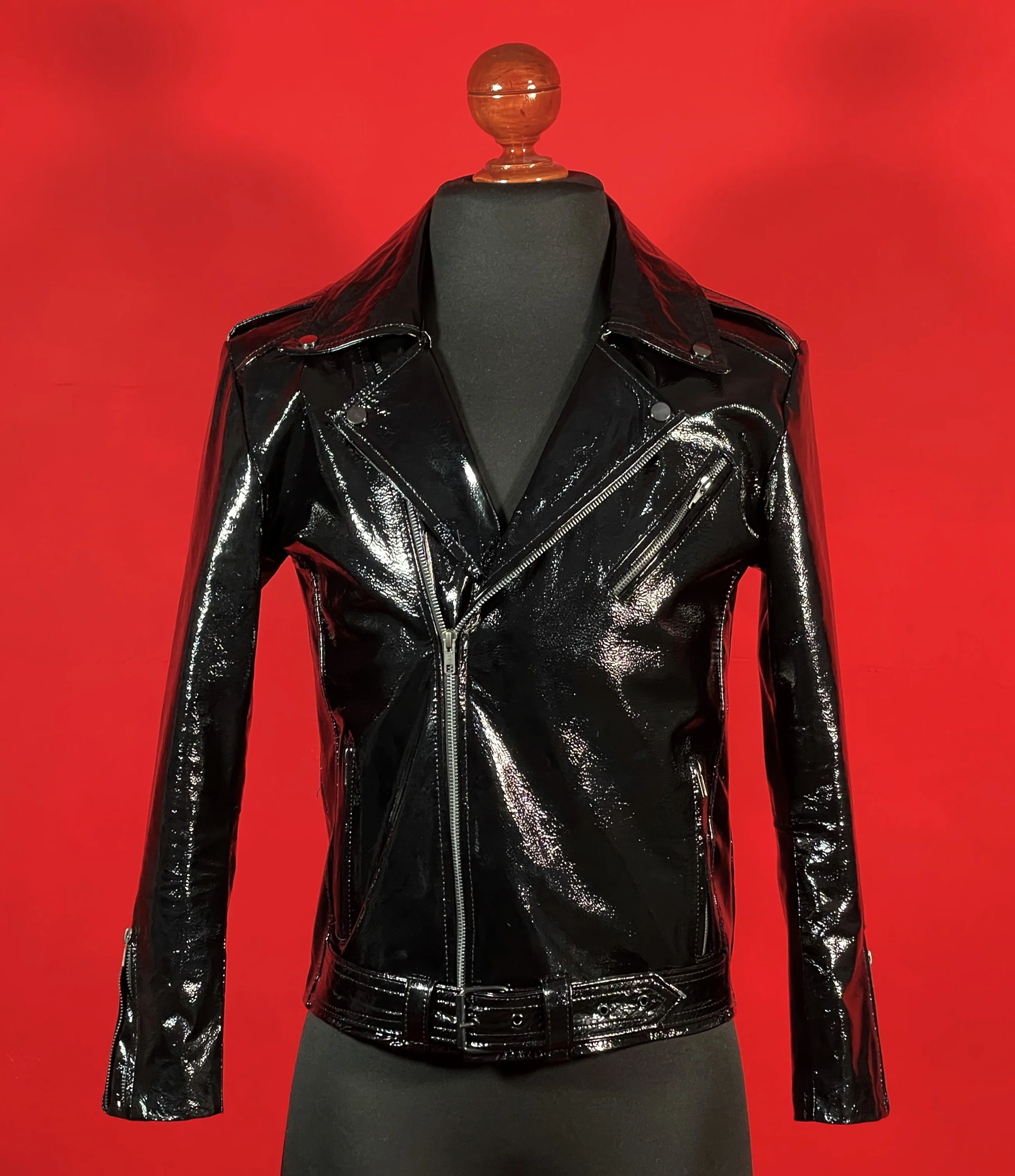 Biker no.1 darkes black charol