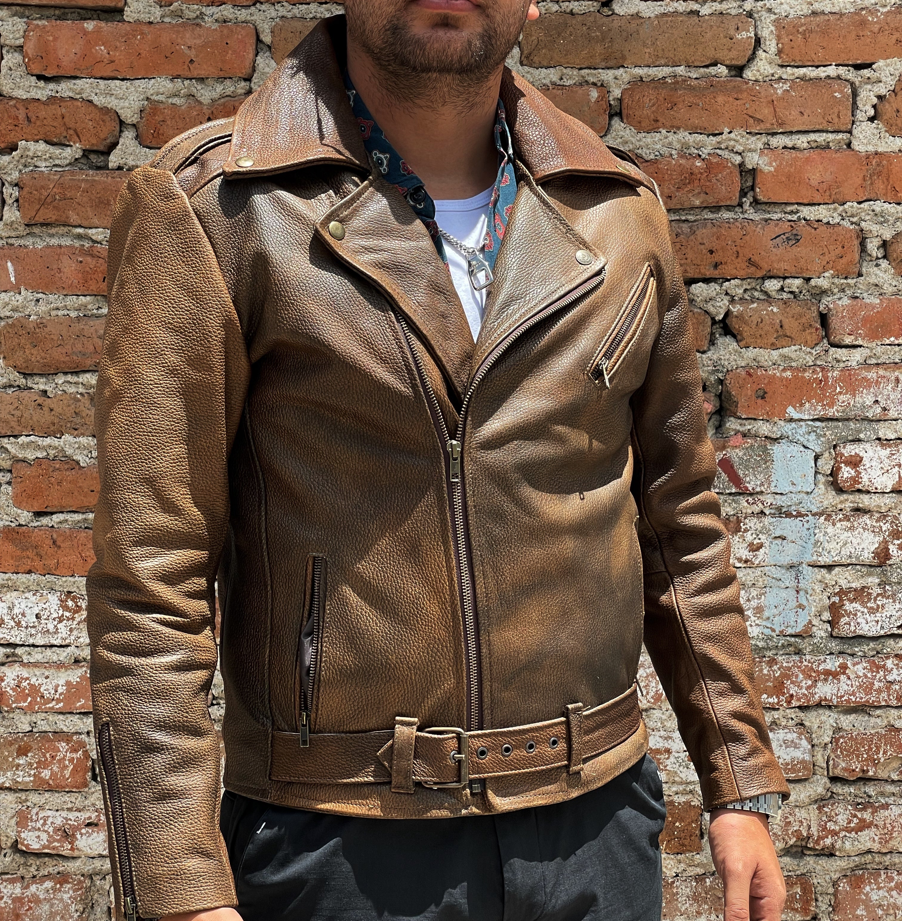 Biker no.1 floter brown - Image 3