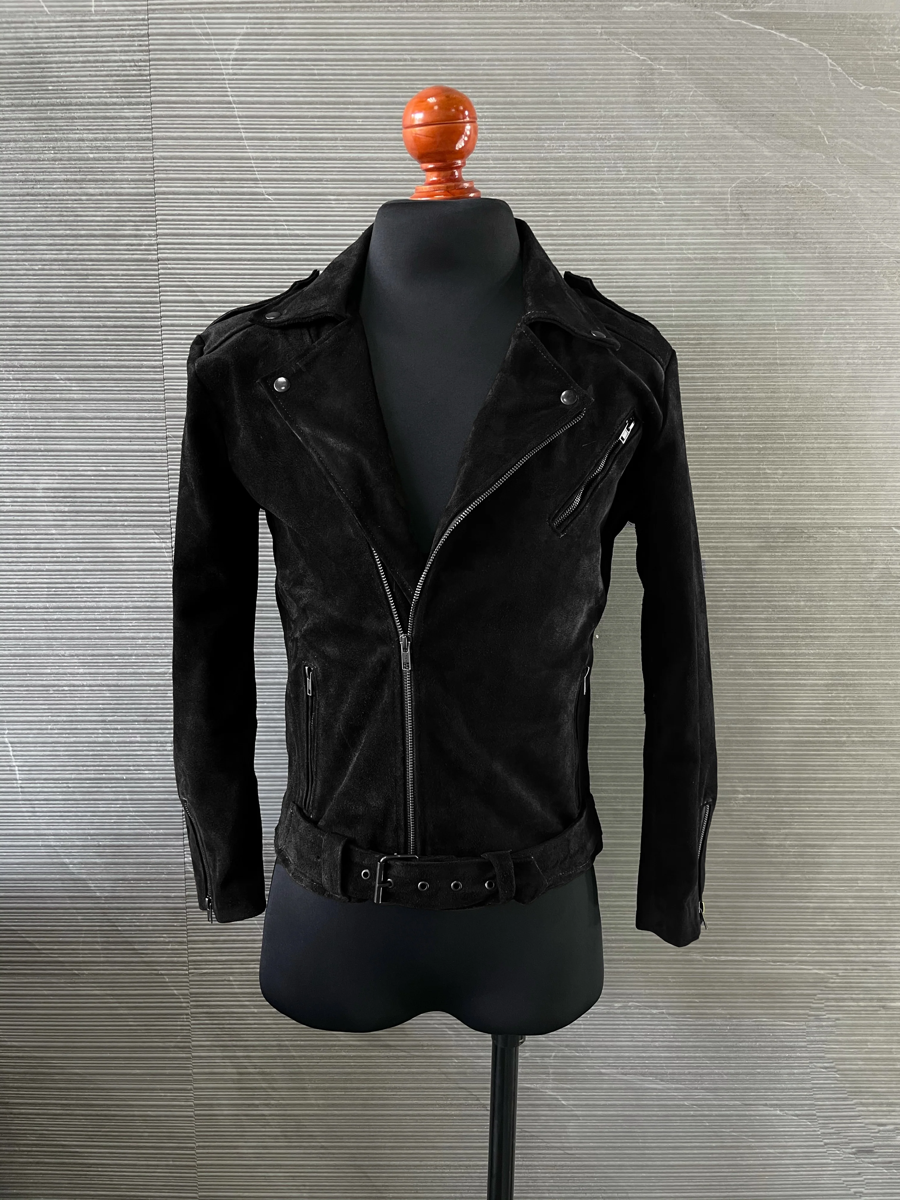 Biker no. 1 gamuza negro