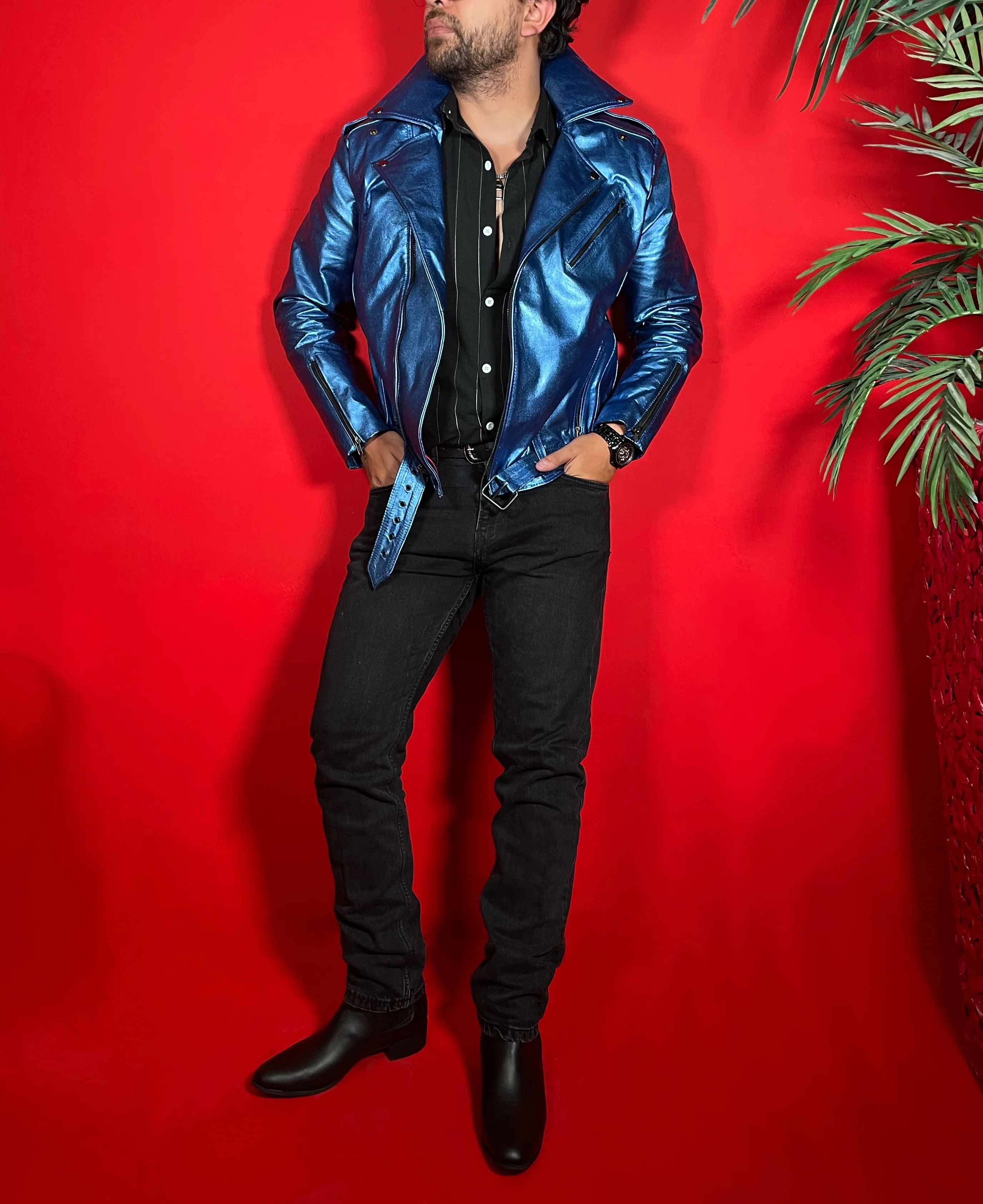 BIKER NO.1 METALLIC BLUE - Image 5