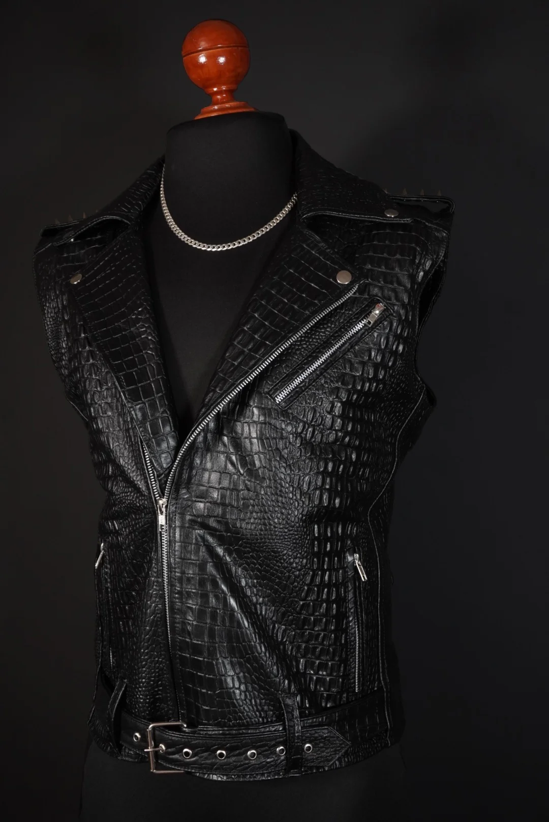 Biker no.1 vest coco black - Image 6