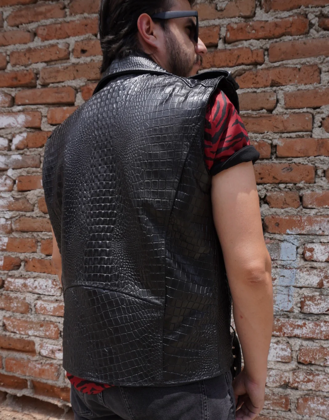 Biker no.1 vest coco black - Image 8