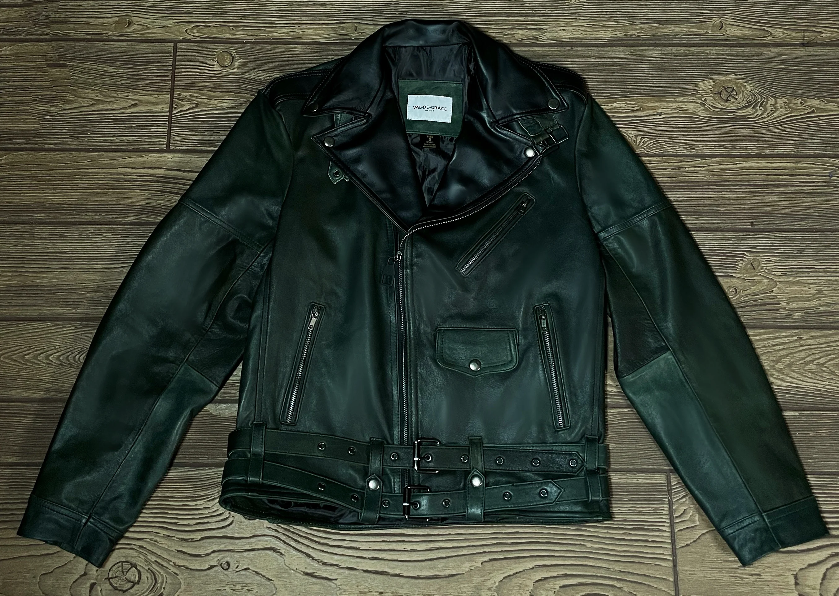 Biker no.3 green & black - Image 2