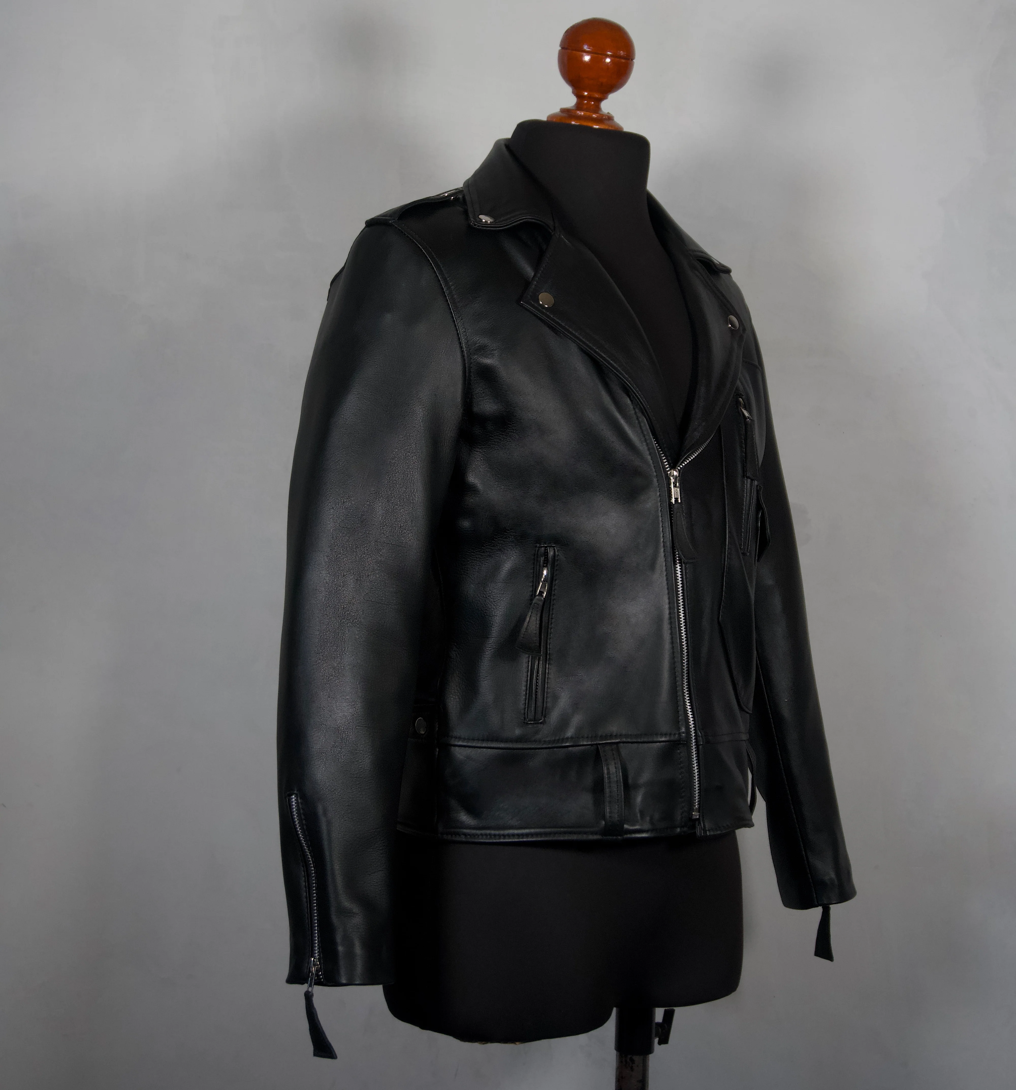 Biker no.5 darkest black - Image 6