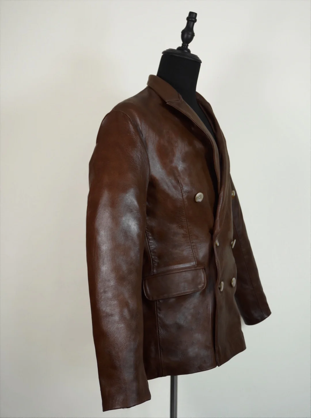 Blazer cruzado caramelo - Image 3