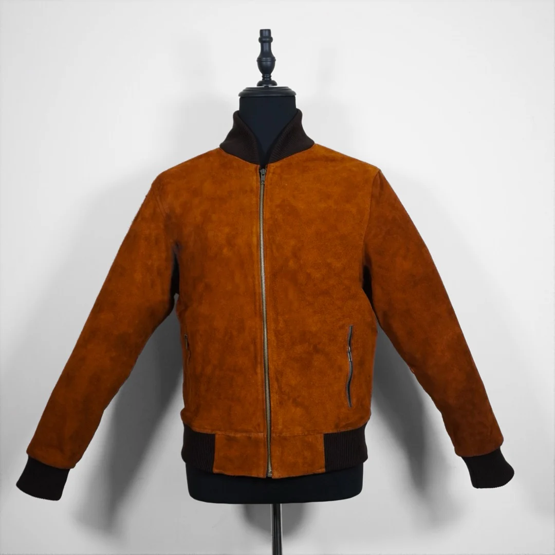 Bomber gamuza camel - Image 2