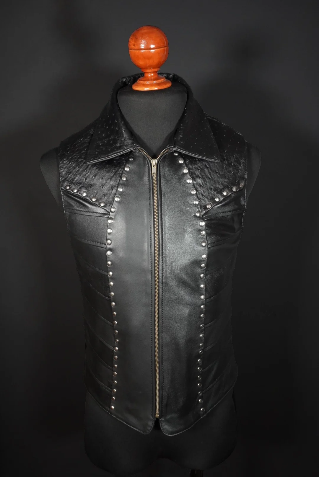 Matt ostrich black