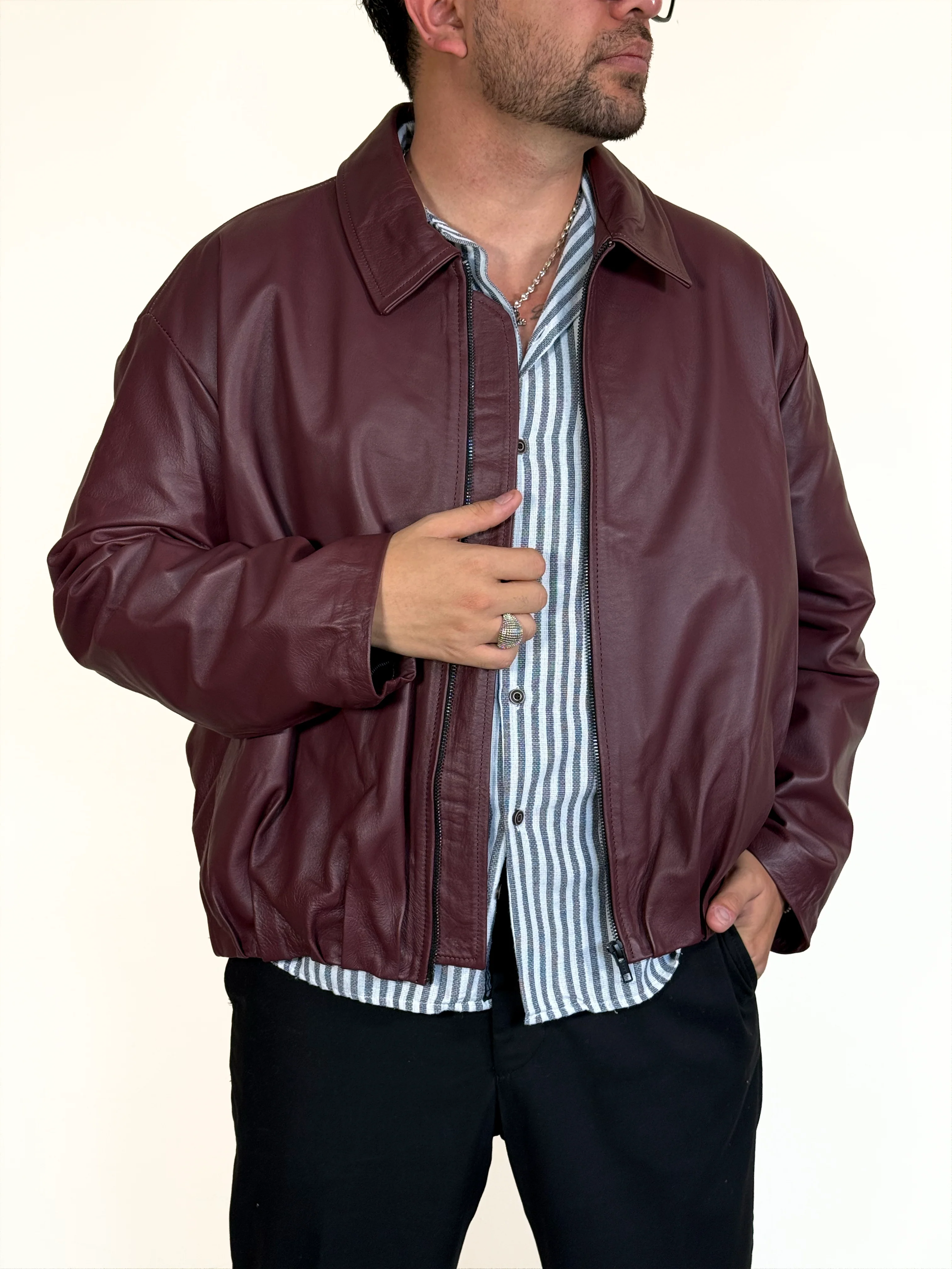 Draped jacket vino - Image 10