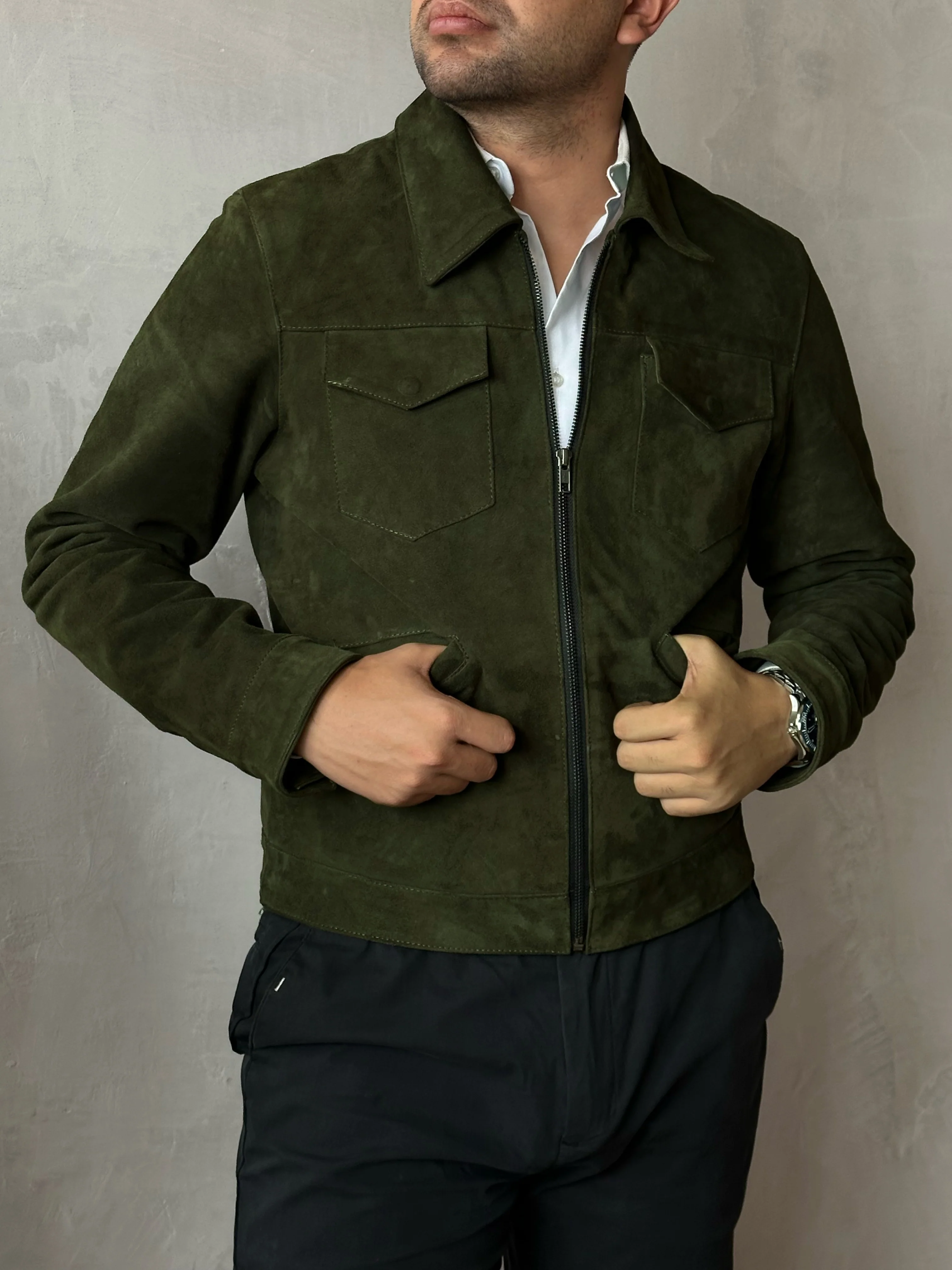 Duma verde militar gamuza - Image 5