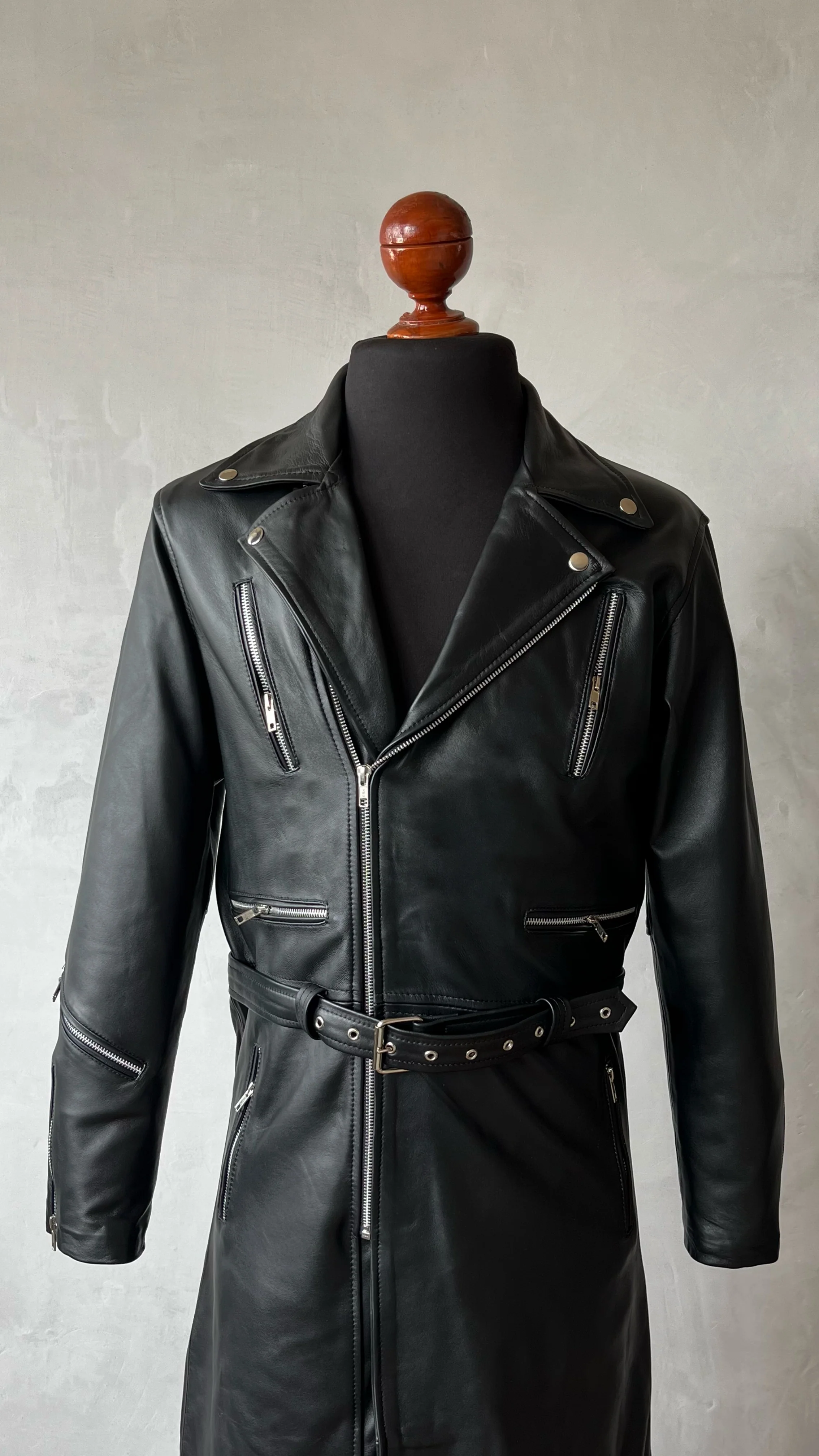 Gabardina biker 1 black - Image 2