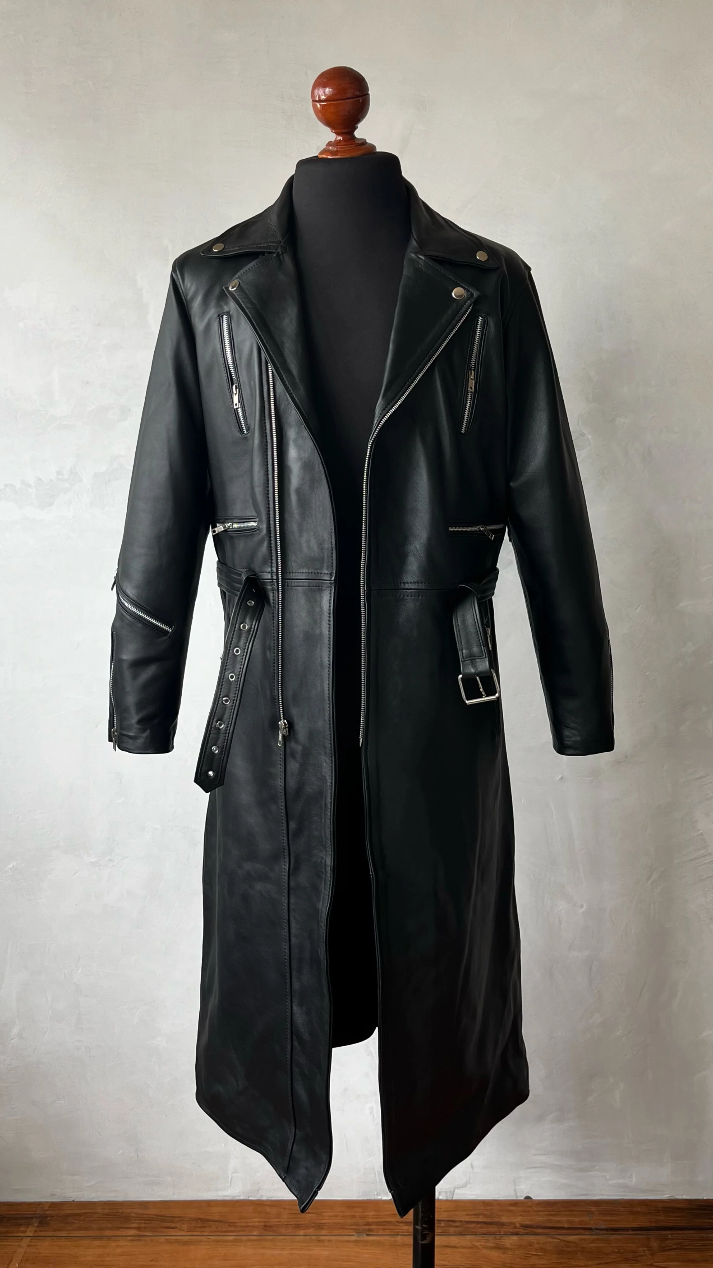 Gabardina biker 1 black - Image 5