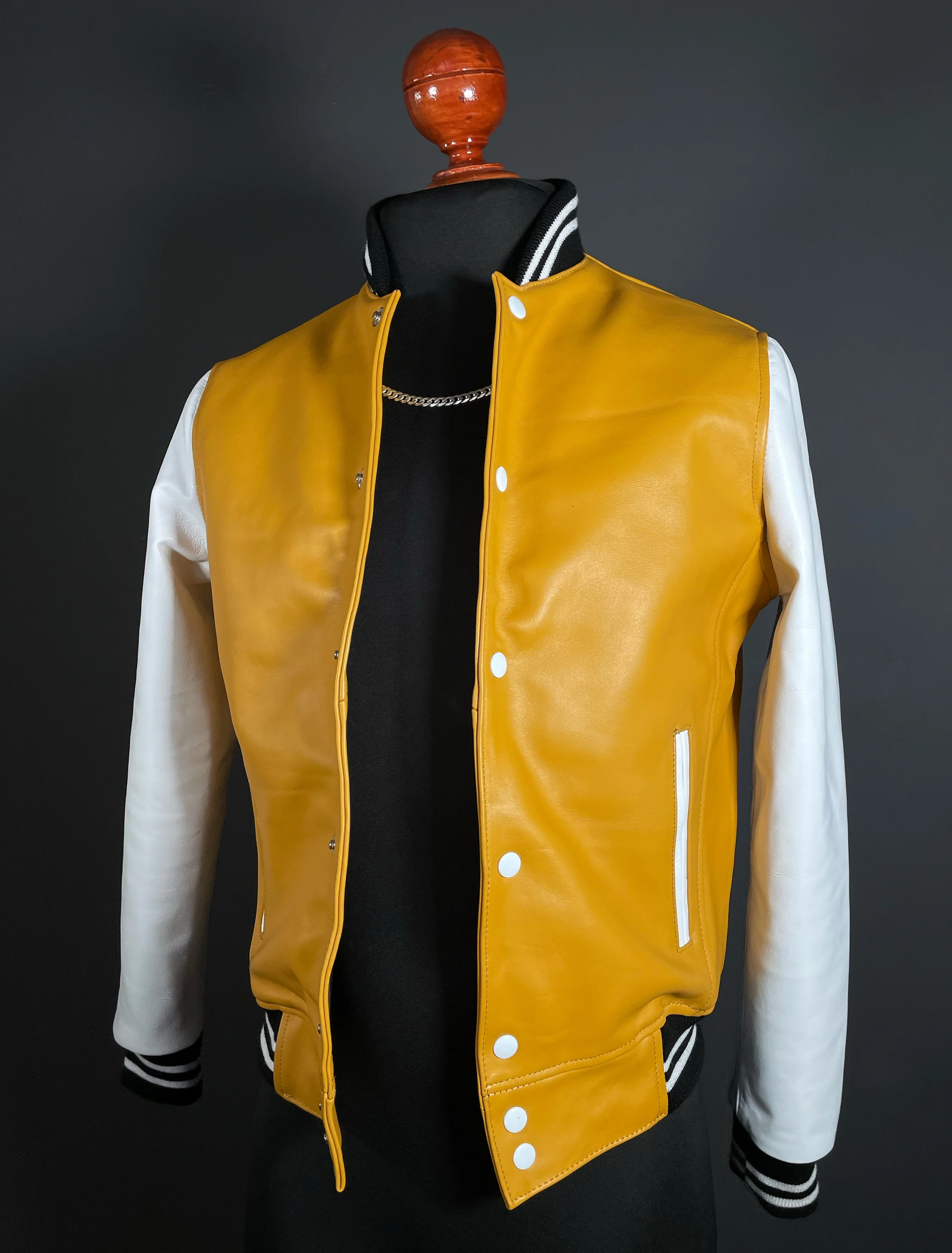High school bomber black & yellow - Image 3