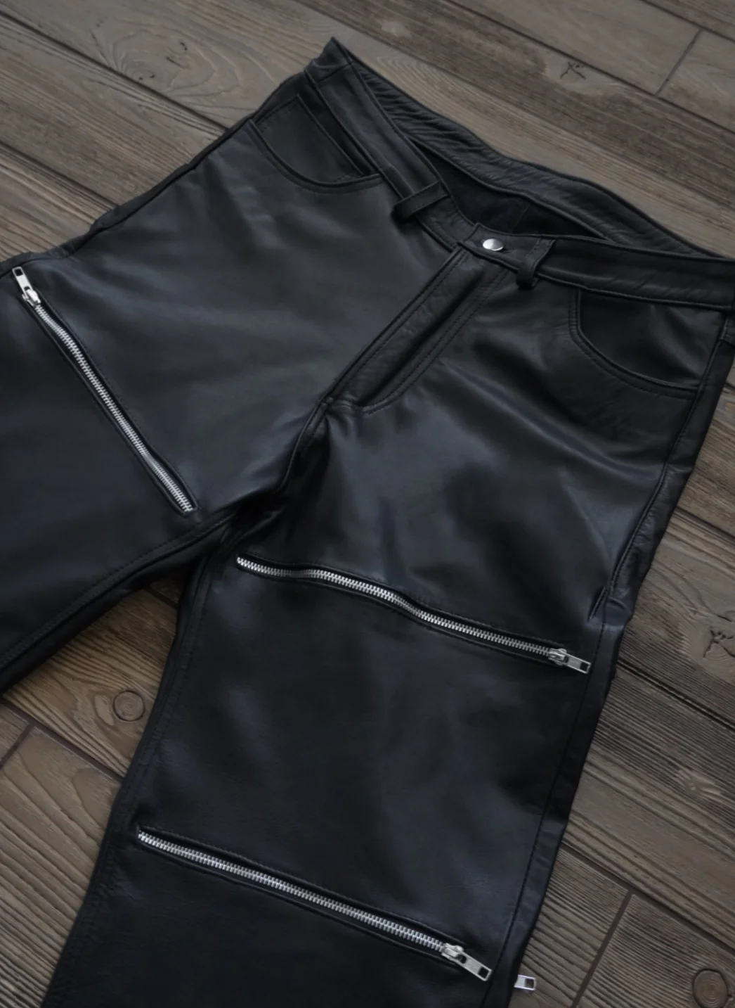 Leather jeans zipper - Image 4